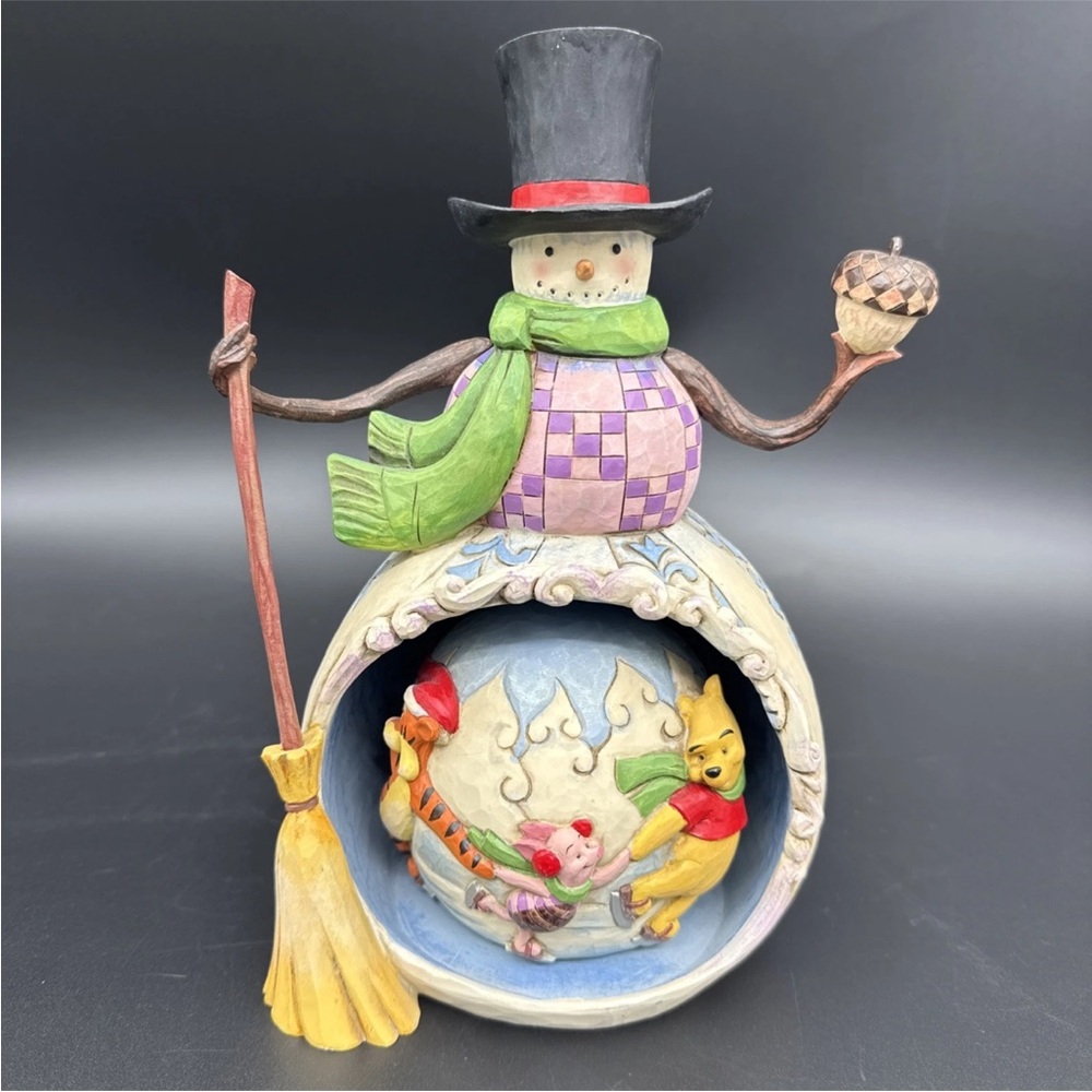 Jim Shore Disney Traditions"Winter in the 100 Acre Wood" Winnie The Pooh Snowman